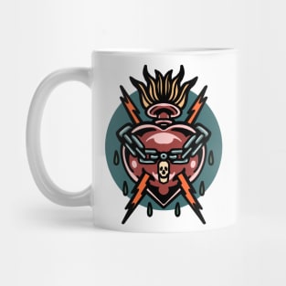 strong heart tattoo Mug